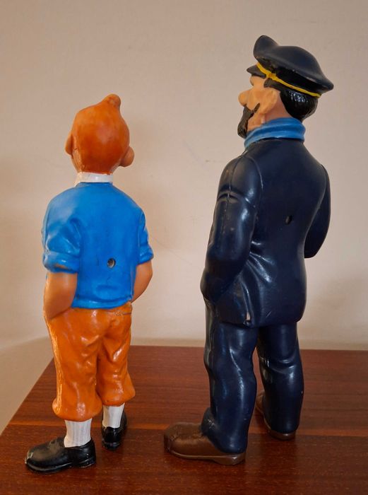 Raras Figuras de Tintin e do Capitão Hadock