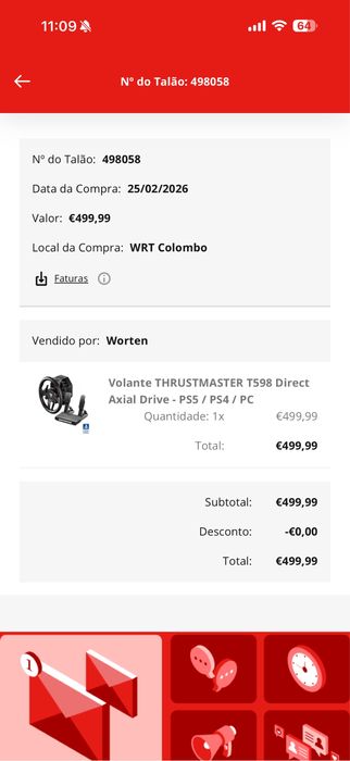 Volante THRUSTMASTER T598 Direct Axial Drive - PS5 / PS4 / PC