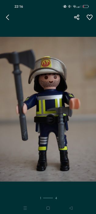 Zestaw 4 figurek Playmobil - strażacy