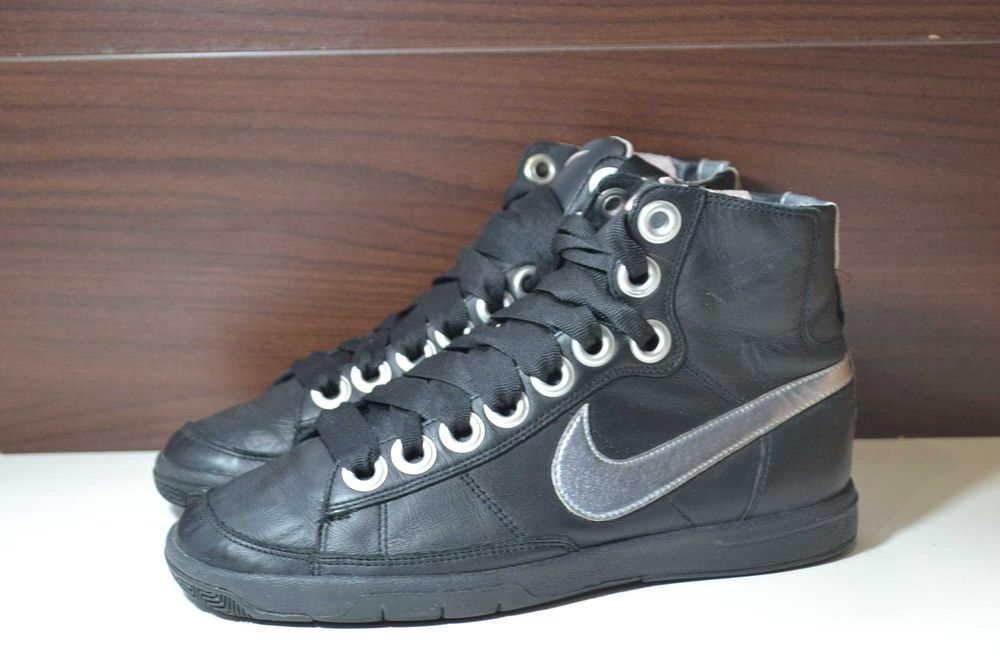 nike blazer 37.5р кожаные кроссовки хайтопы. винтаж