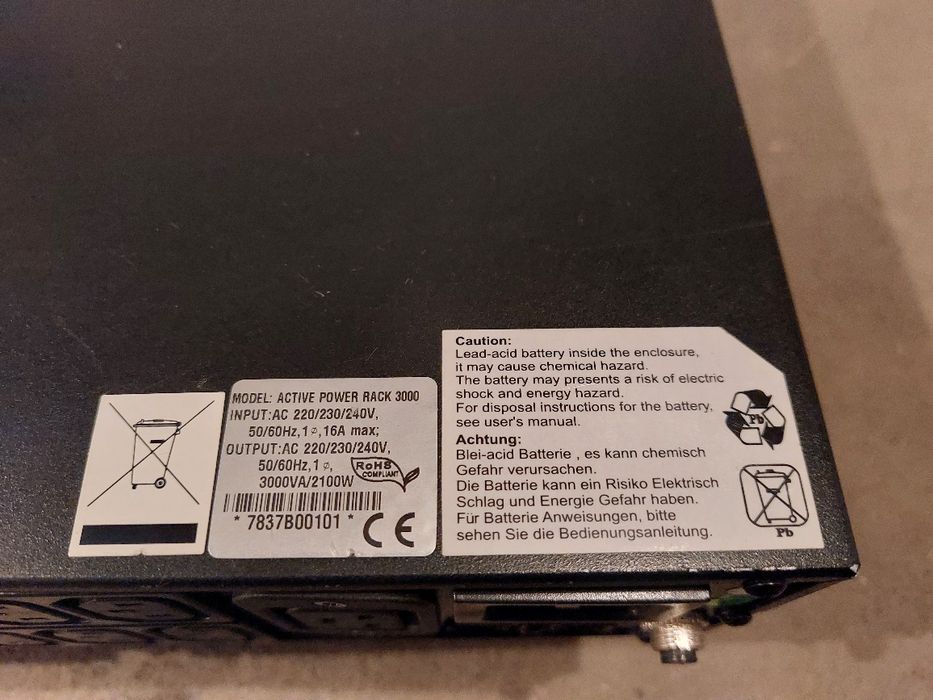 UPS Active Power Rack 3000