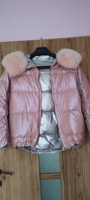 Zimowa,dwustronna kurtka r. M/L