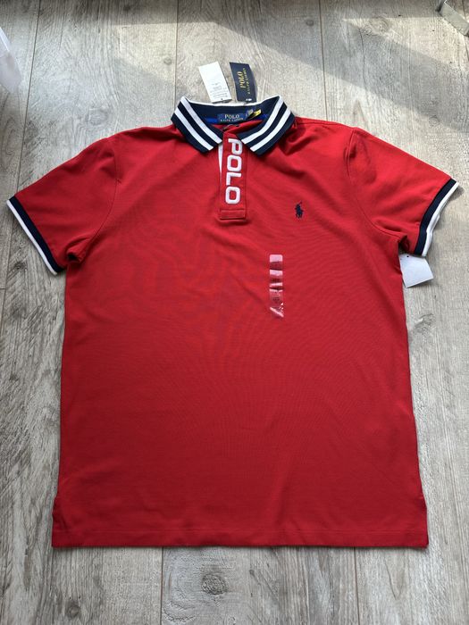 Czerwona koszulka Polo Ralph Lauren