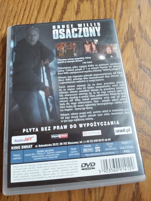 Sprzedam film na dvd -Osaczony Bruce Willis