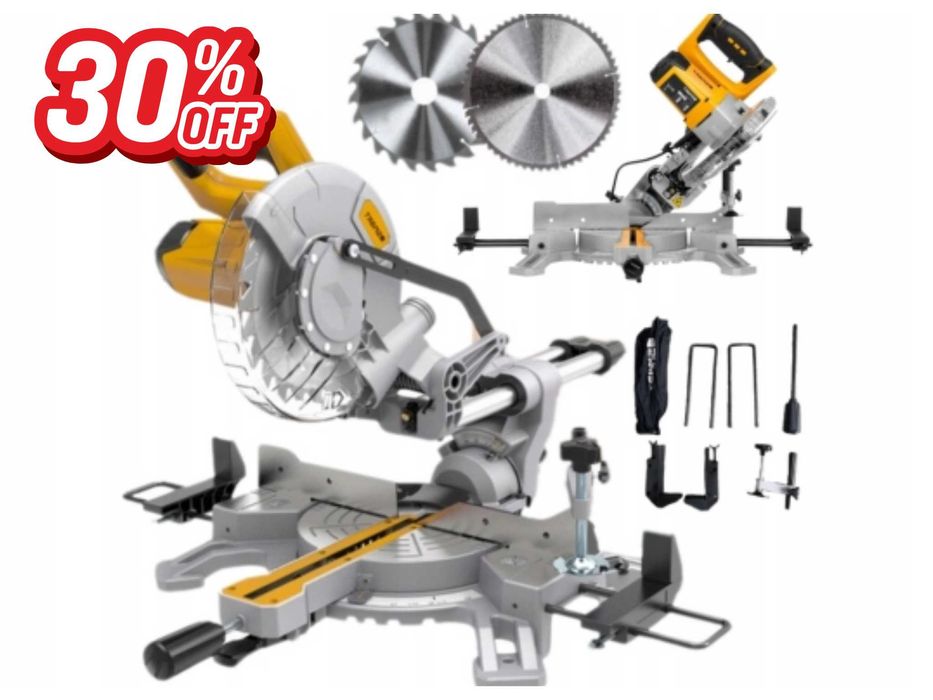 Nowa Piła Ukośna Ukosowa 1500W Ukośnica Z Posuwem 210mm Laser - OKAZJA