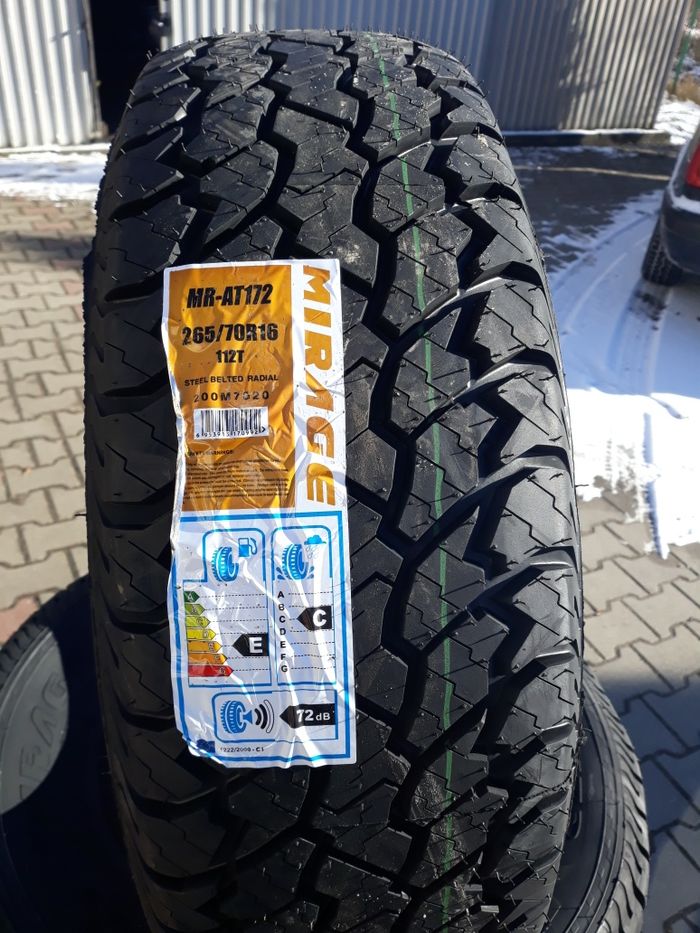 OPONY nowe 265/70r16 Mirage AT172 4X4 Całoroczne ALL