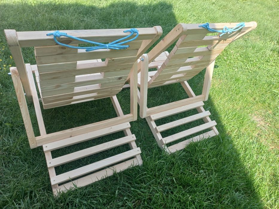 Дерев'яне крісло шезлонг