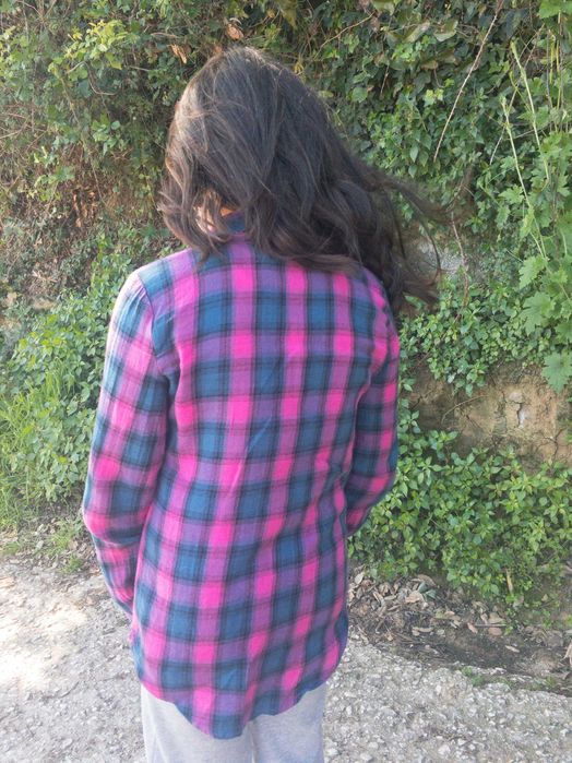 Camisa de flanela de quadrados 10-11 anos