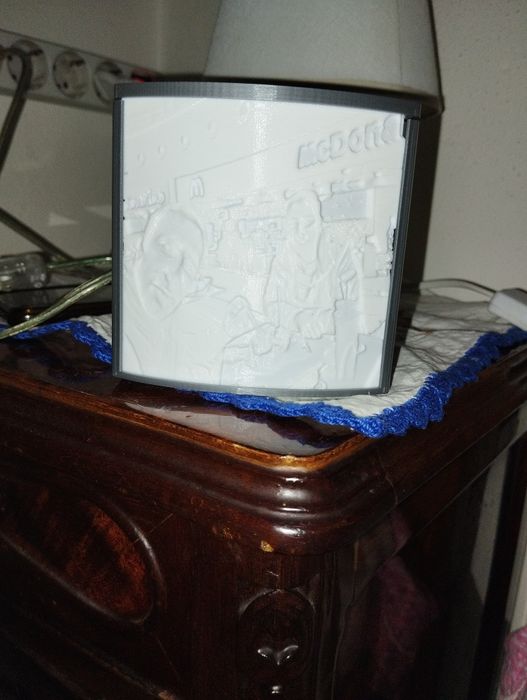 Candeeiro com foto em 3D [LITOPHANE]