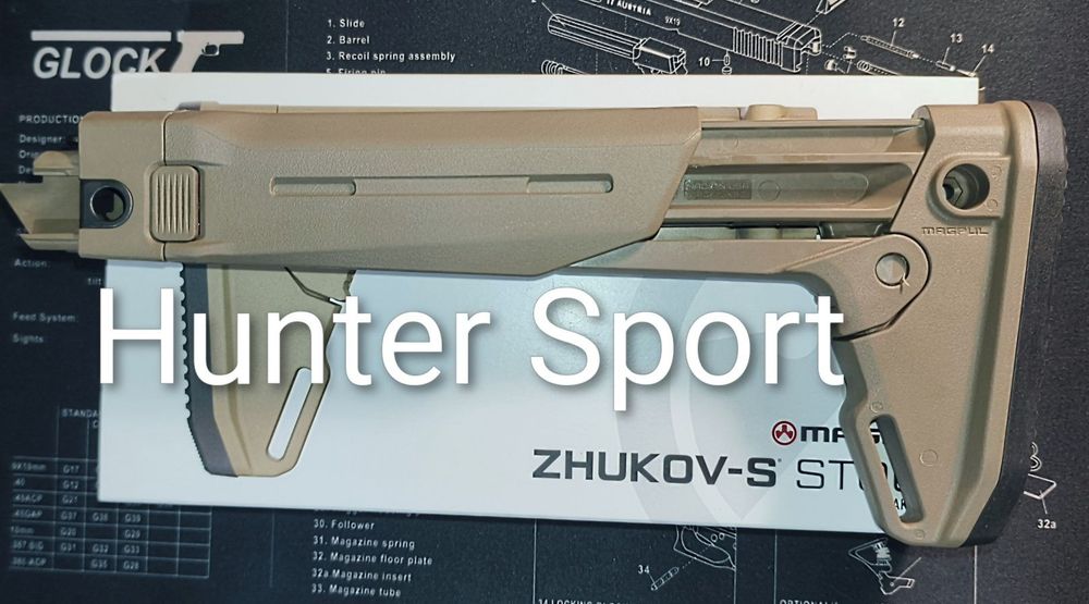 Приклад Magpul Zhukov S складний Вправо телескопічний для АК 74 АКМ на обвіс тюнінг Оригінал USA