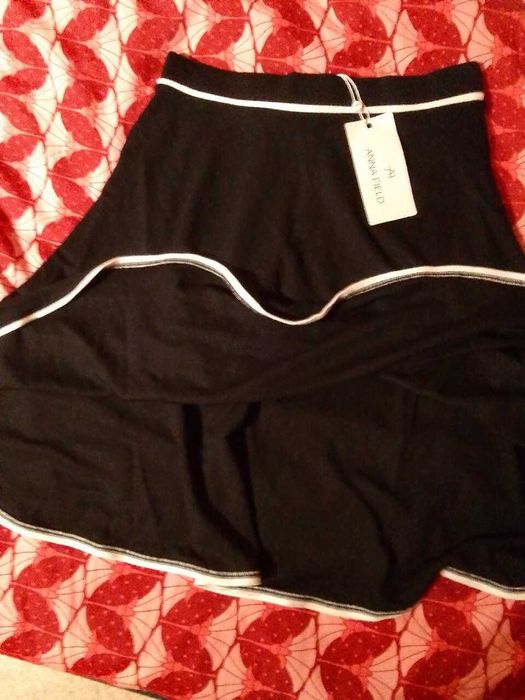 Spódnica spódniczka damska Anna Field Czarna Galowa gumka w pasie Nowa