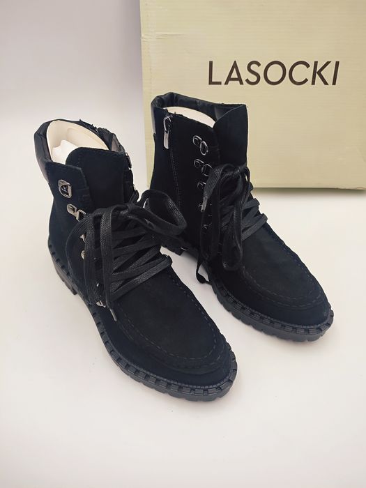 Botki trzewiki skóra naturalna skórzane ankle boots workery old money