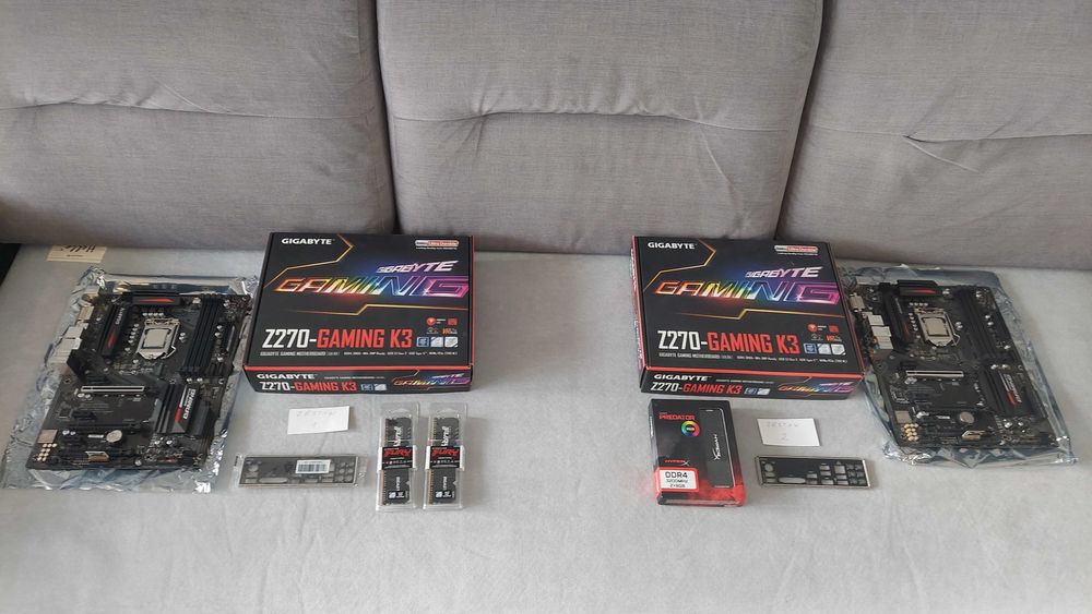 Zestaw 2: Intel i7-7700, Gigabyte Z270, 16GB DDR4, moduł TPM 2.0