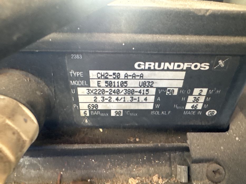 Central bombas groundfos