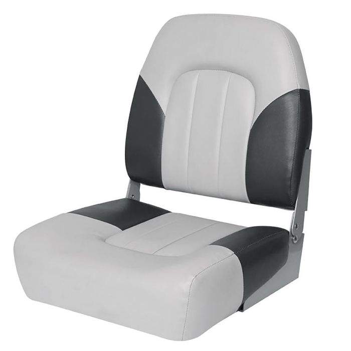 Fotel do łodzi MyBoat Deluxe Low Back Niskie Oparcie Szaro Grafitowy