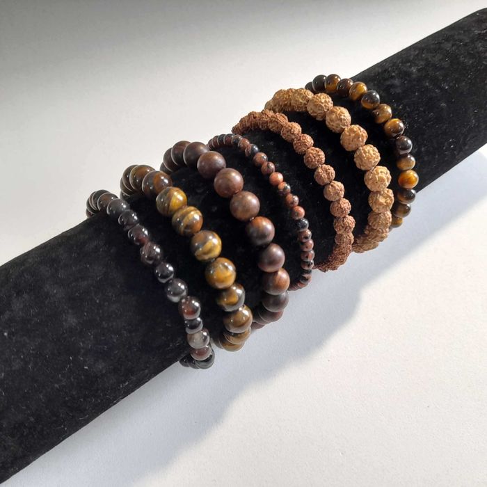 Pulseiras de pedras semipreciosas