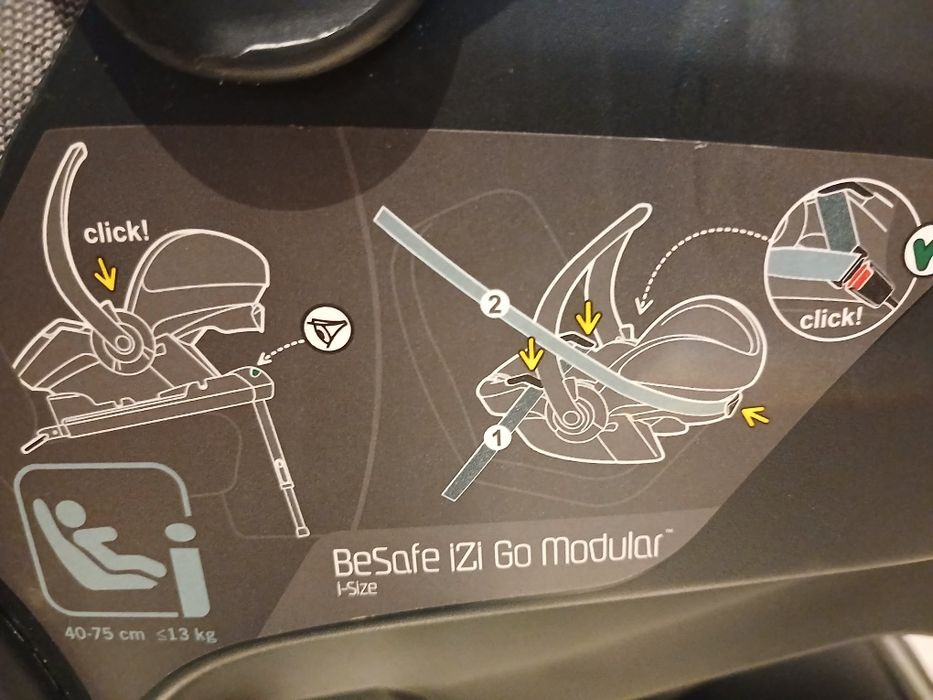 Conjunto BeSafe - Ovo + Base ISOFIX | Excelente Estado