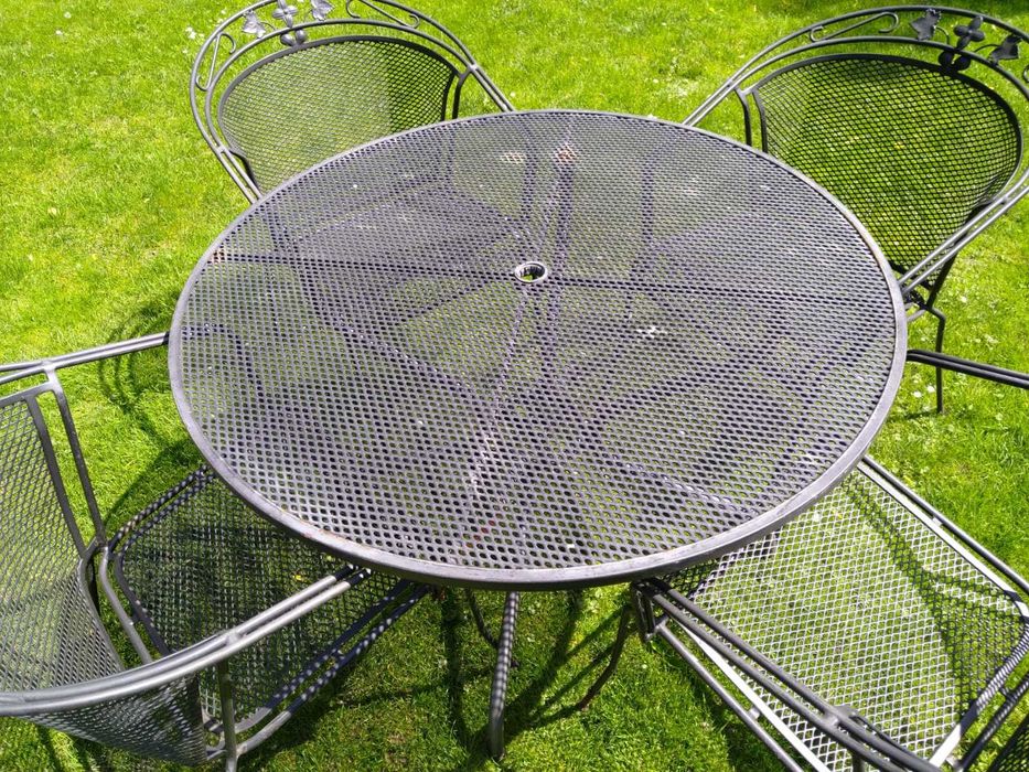 Meble ogrodowe na taras kute metalowe