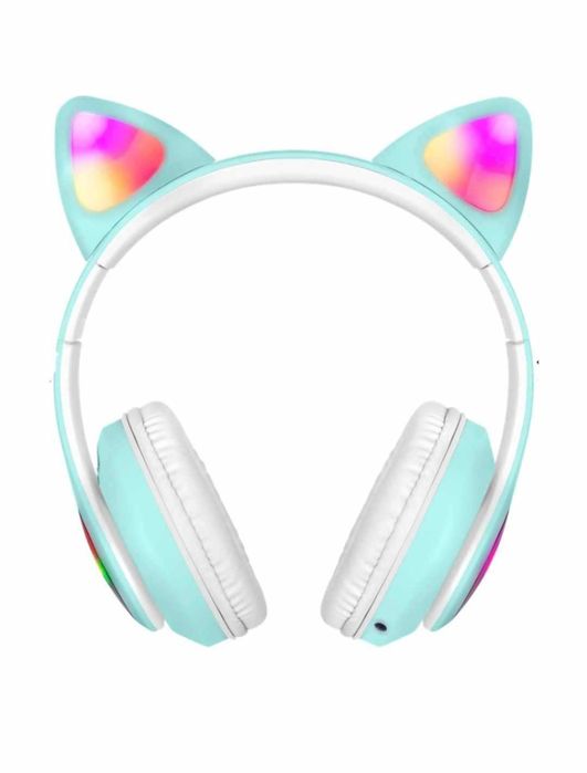Bezprzewodowe Słuchawki bluetooth CAT Ear -KOCIE Uszy z podświetleniem