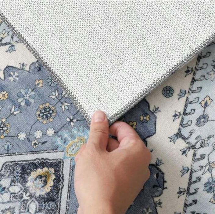 NOWY Duży Dywan 275x336 cm Styl Vintage / Perski – Niebieski (HR0558LN-BX)