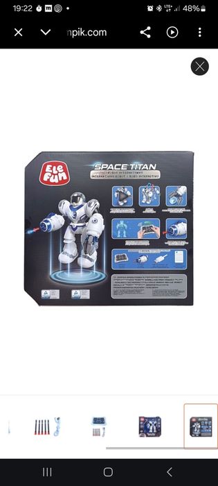 Robot interaktywny space titan elefun