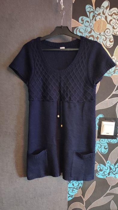 Tunika sweterkowa granat XL