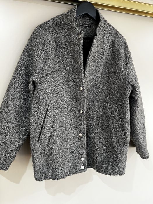 Szara melanżowa kurtka bomber bomberka