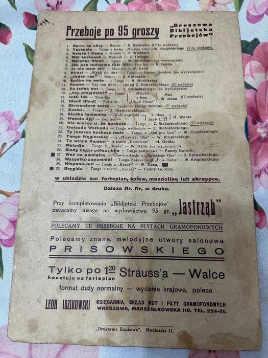 Groszowa Biblioteka Przebojów Ułani, ułani, chłopcy malowani nuty