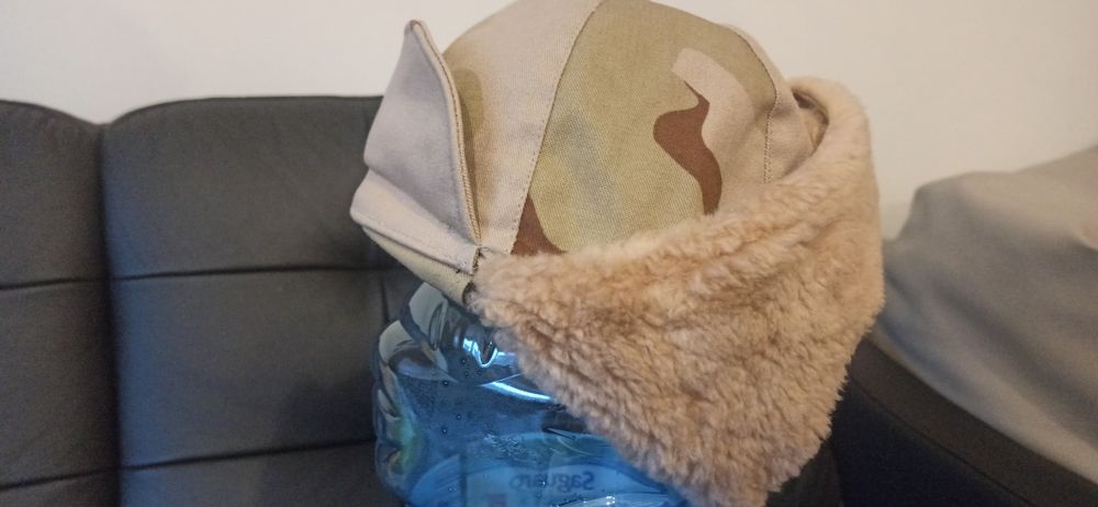 Czapka zimowa 57 uszatka uszanka moro NOWA