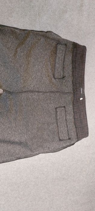 Жіночі теплі штани у клітинку, розмір 46