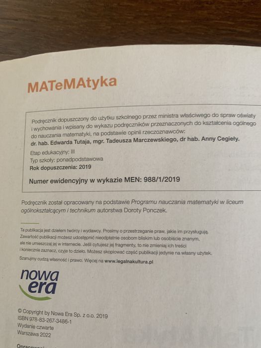 Matematyka 1 zakres podstawowy i rozszerzony