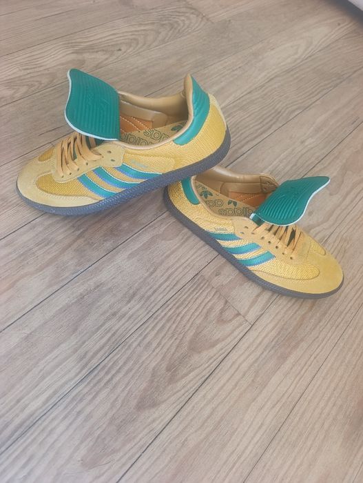 Adidas samba jaune moutarde vert brésil