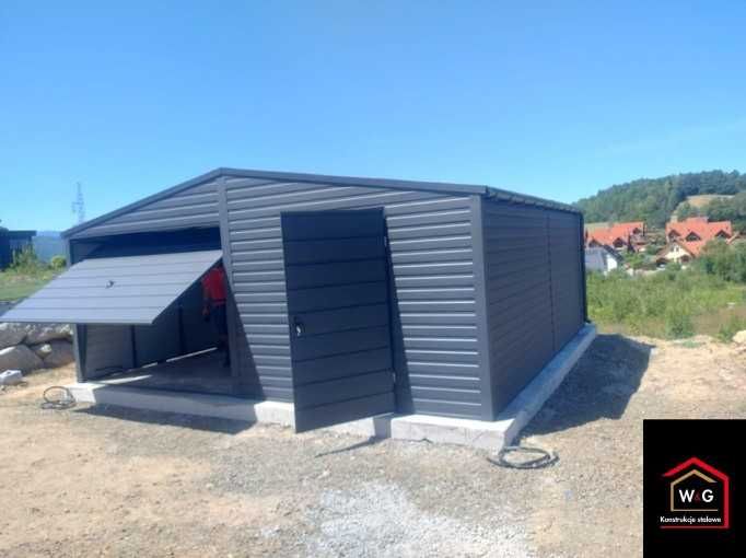 Garaż Blaszany 6 x 5,80  Orzech!