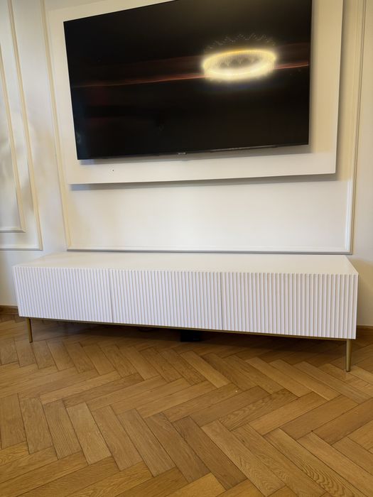 Szafka RTV 200 cm biała