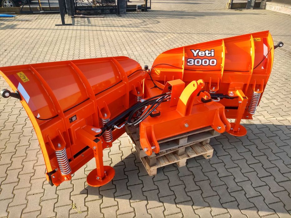Pług do śniegu śnieżny Yeti 3000 rozkładany, różne mocowania