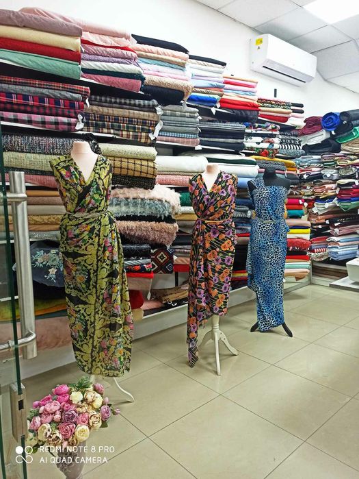 Товар та меблі для відкриття тканевого магазину Швейний бізнес