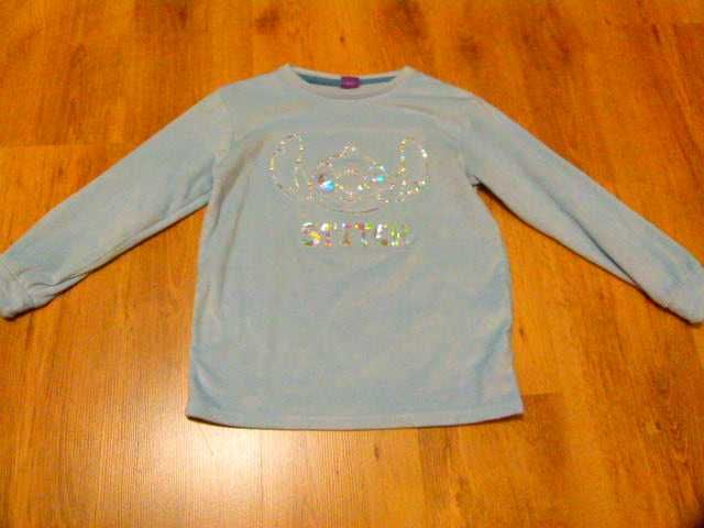 rozm 140 Stitch bluza / góra z piżamy turkusowa