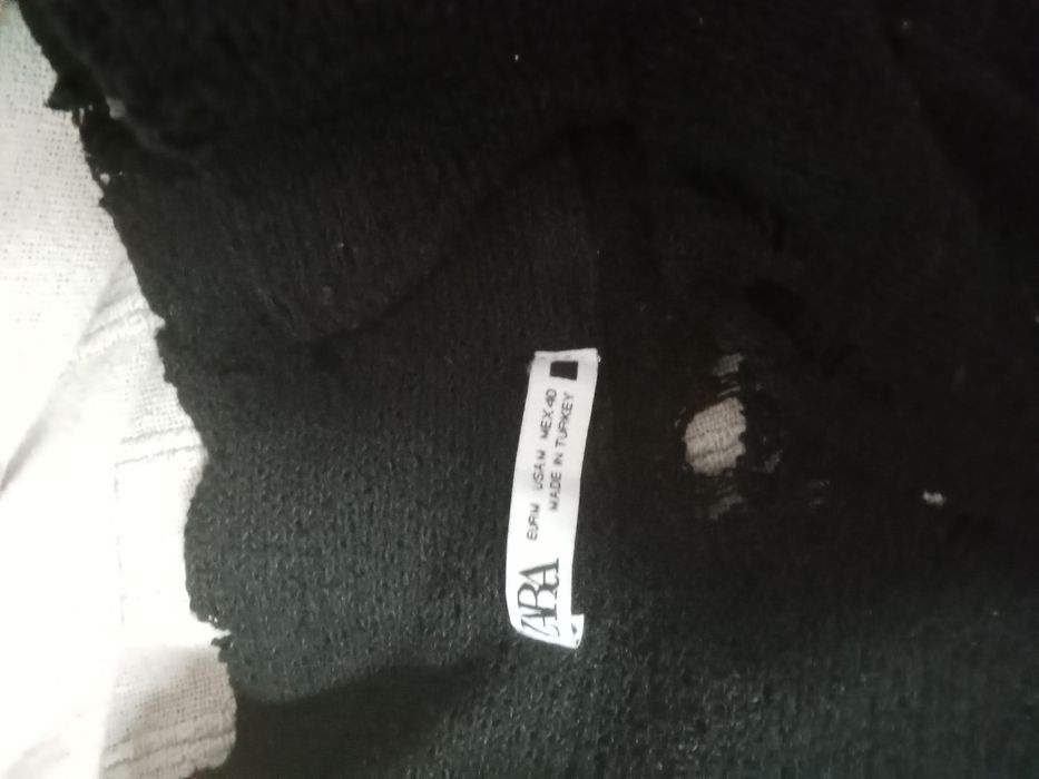 T-shirt preta Zara