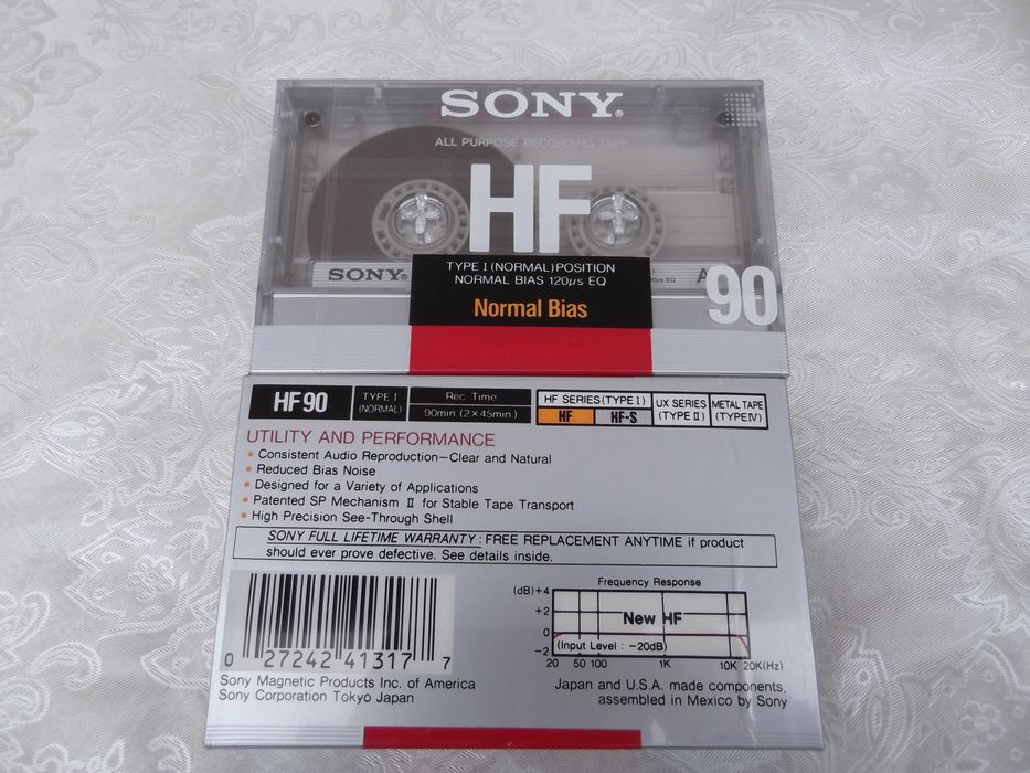 Кассета SONY HF 90 новая
