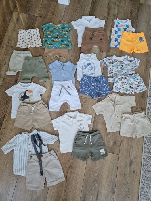 Paka ubranek letnich dla chłopca 80-86