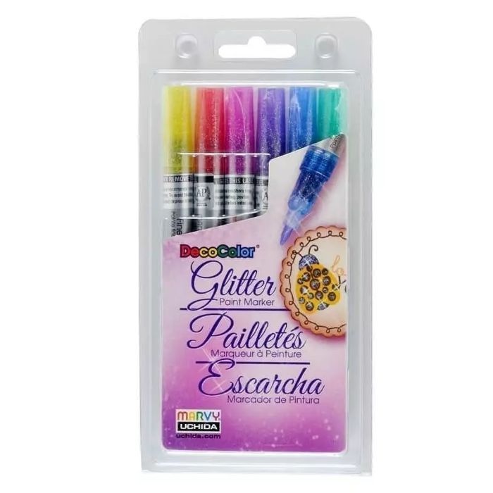 Markery do dekoracji różnych powierzchni 6szt. Nowy Produkt