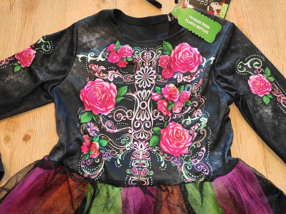 Nowa sukienka strój hiszpanka Koko czarownica 122 128