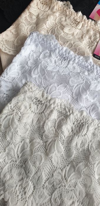 4 ×Damskie majtki figi z koronką XL