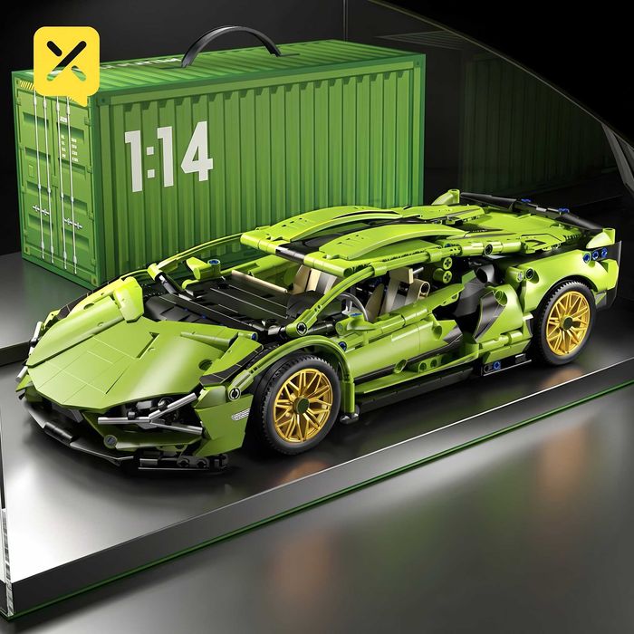 Топ продаж! Подарунок дитині Конструктор Lamborghini Sian | 1280 деталей 1:14 | Подарункова коробка Подарок