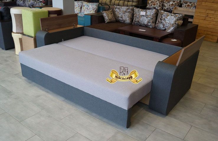 Диван еврокнижка Далас с нишами в подлокотниках по Акции в Днепре