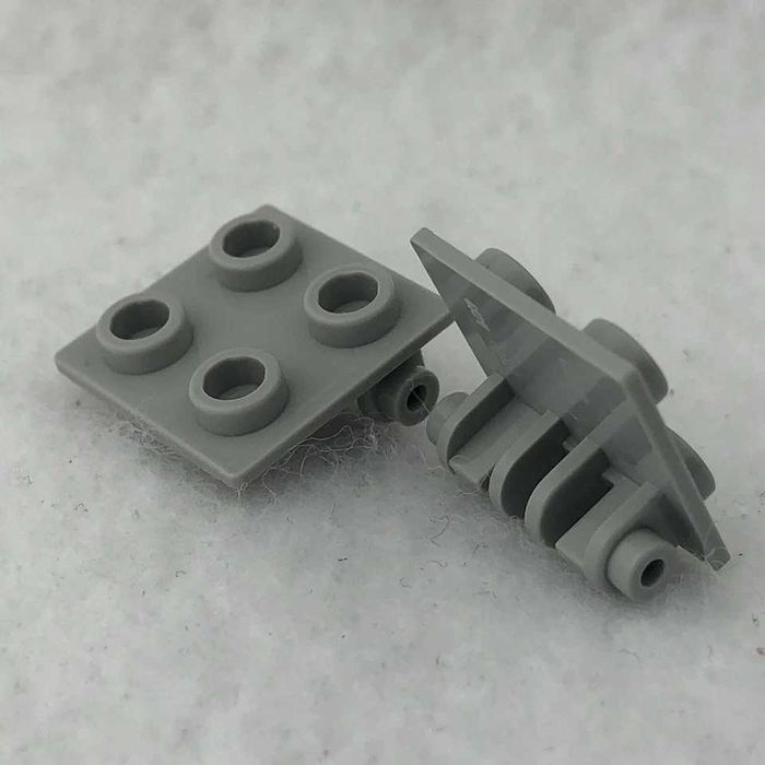 LEGO Płytka 2x2 zawias Hinge jasny szary 4211881 6134