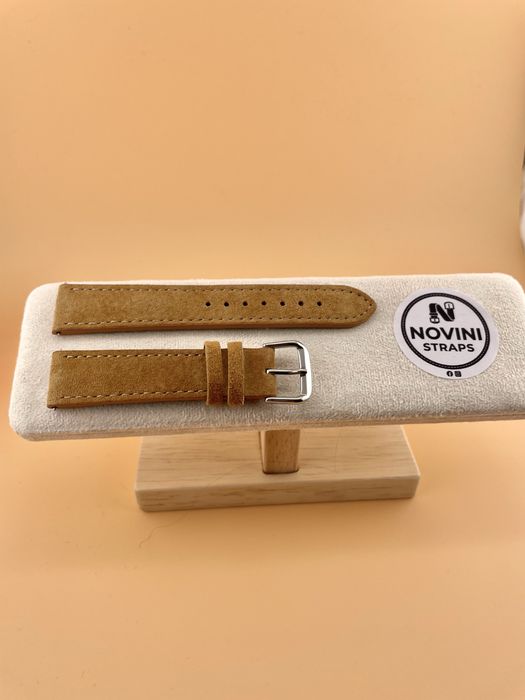 Pasek skorzany do zegarka 20 mm - piekny kolor