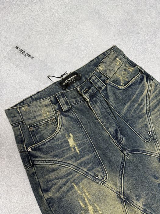 Джинсы Штаны NoFaith Studios Jeans Flared Blue M L acne rick owens