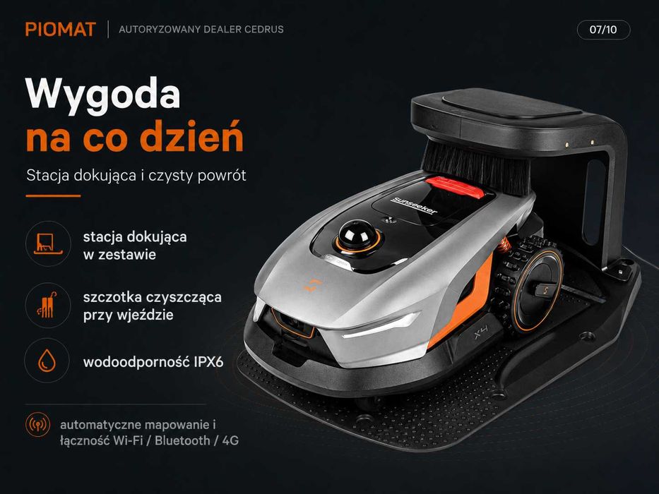 Cedrus Sunseeker X4 LiDAR bez kabla Vision AI do 1200 m2