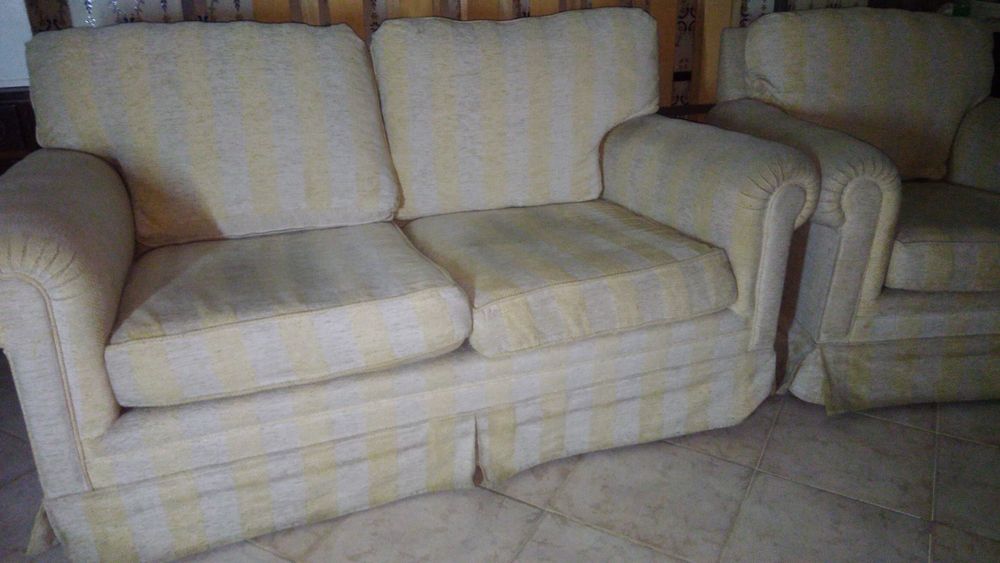 Sofá em tecido ,troco por trotinete